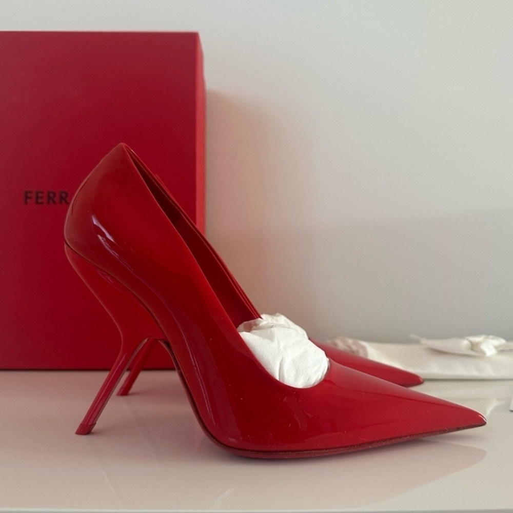 Salvatore Ferragamo Red Women's Heels